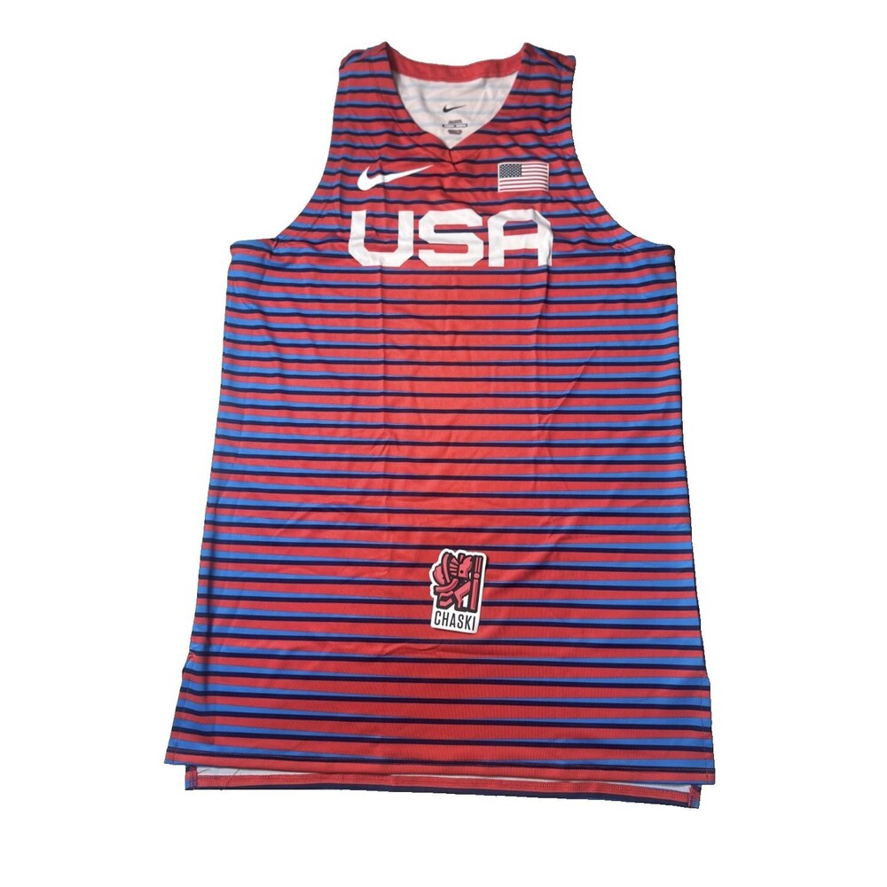 Nike Pro Elite Olympic Team USA Track And Field Singlet Men Medium T AO8672-602